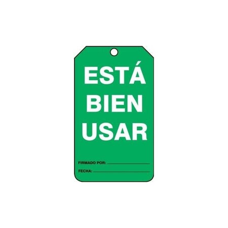 Accuform Plastic, 2-1/2 in Width, 0.31 in Height, , 5 PK SHMGT217LTM